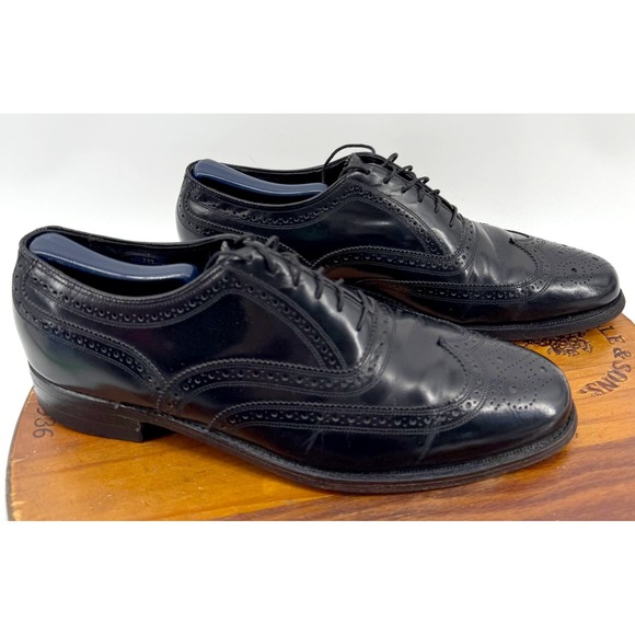Florsheim Lexington Wingtip Oxford Dress Shoes Size 9D Brogue Leather Trending main image 10